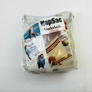 Vintage Biederlack North Country NapSac Blanket 40x30 USA